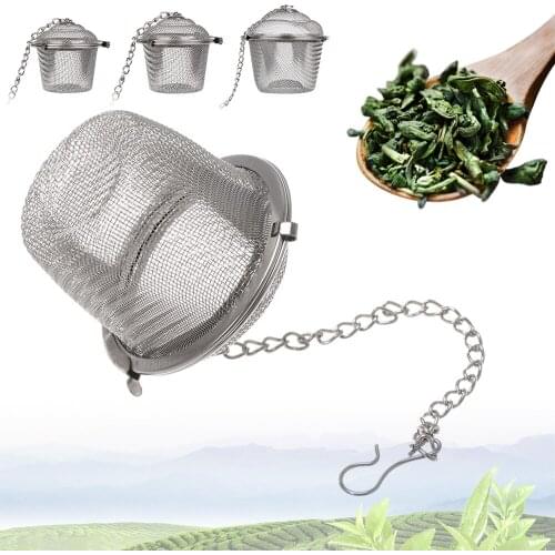 Stainless Steel Tea Ball Strainer Mesh Multifunction Tea Filter Mesh Herbal Ball Tea Spice Strainer Reusable Tea Infuser Filter