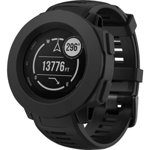 Replacement Watch Strap + Tools Soft Silicone Watch WristBand for Garmin Instinct Silicone Case Protector