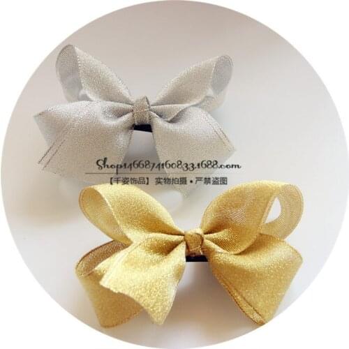 Dog hair bow hair children stereo twisted leaf girl pet hair clip card edge Pet accessories 20pcs