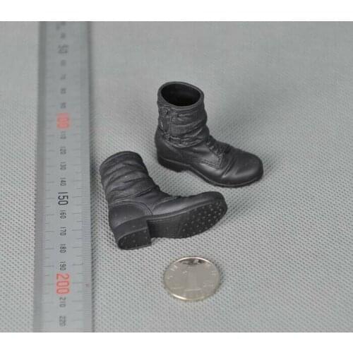 1/6 Scale Soldier Black Leggings Boots Model for 12" Action Figure Doll Toys