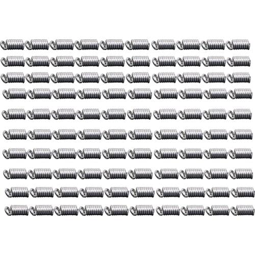 100Pieces DIY Jewelry Spring Cord End Cap Clasp Jewelry Making Finding