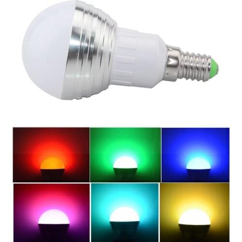 16 Color Magic LED Night Light Lamp Dimmable Stage Light 24key Remote Control Holiday 85-265V E27 E14 RGB LED Bulb Home Lighting