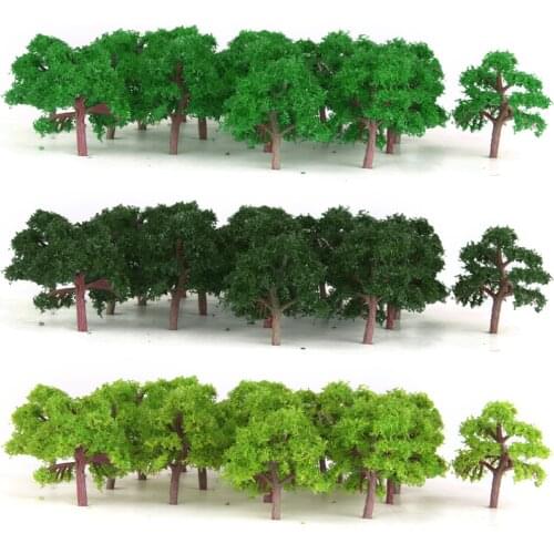 25x Z SCALE Model Train Trees Street Layout Garden Landscape Wargame Diorama