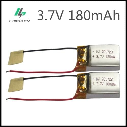 3.7V 180mAh Lipo battery For Syma S107G S109G S111G Remote Control Helicopter MJXRC X900 X901 3.7 v 180 mah 20C Toys battery