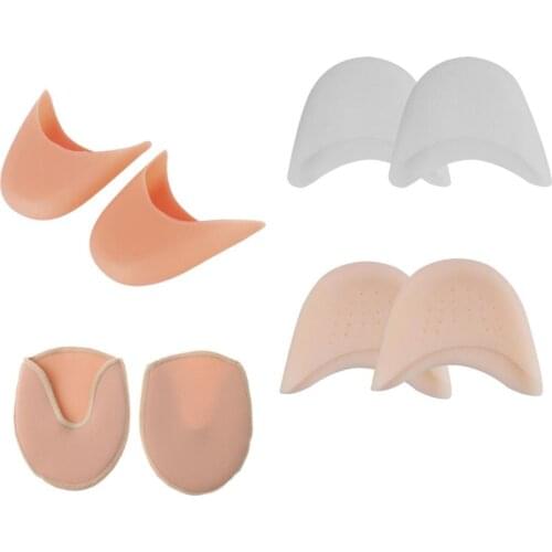 4 Pairs Half Toe Liner Socks Ballet Dance Tiptoe Toe Paw Cover Cap Pad
