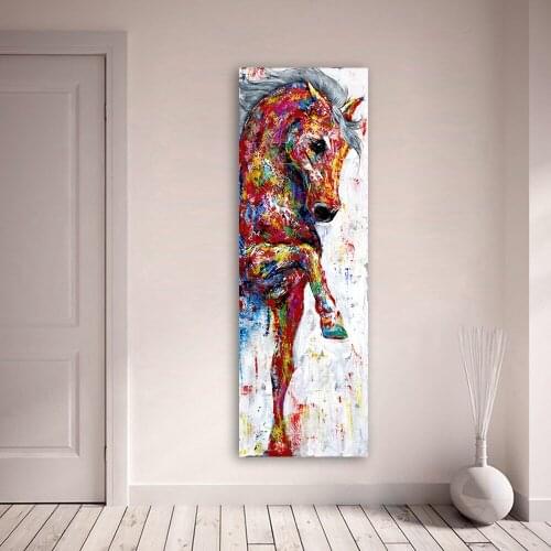 Abstract Horse Picture Wall Art Canvas Painting Poster Prints Animal Painting Home Decor No Frame Home Decor