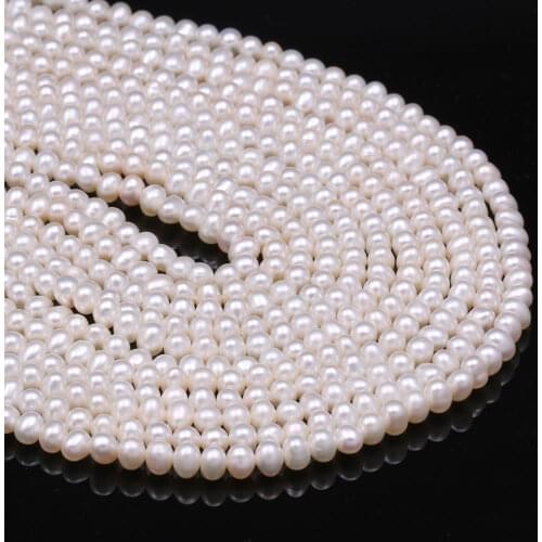 Wholesale Natural Freshwater Pearls Beads Baroque Loose Spacer Beads For Jewelry Making DIY Bracelet Neckalce Accessories 4-5mm
