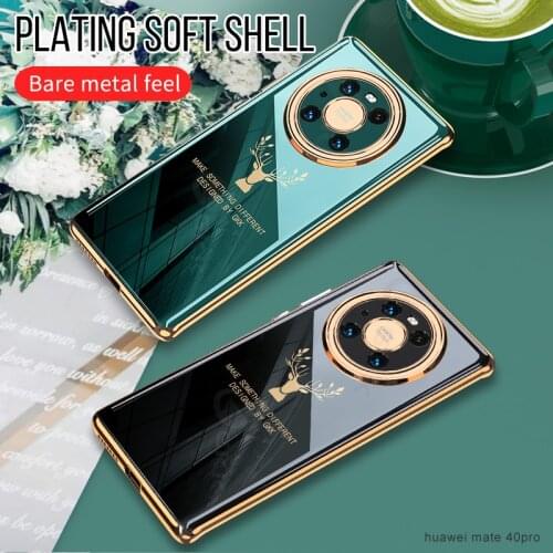 GKK Case For Huawei Mate 40 Pro P40 Lite Case Luxury Plating Anti-knock Business Cover For Huawei Mate 40 Pro P40 Lite 4G Coque