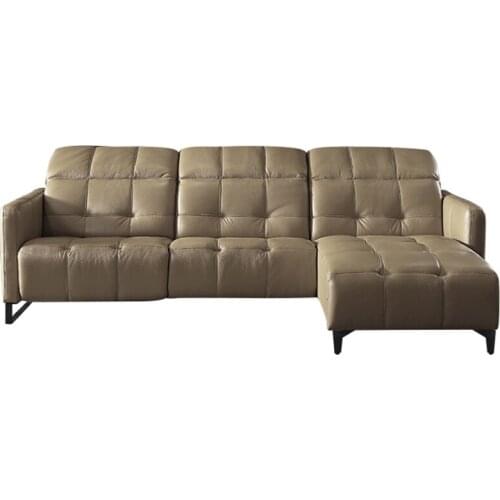 Living Room Sofa corner sofa real genuine leather sofas electric recliner designer L shape muebles de sala moveis 258 X 170 cm