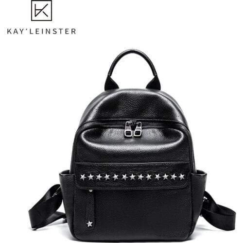 Женские кожаные рюкзаки KAYLEINSTER China At AliExpress