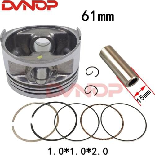 180cc piston ring 61mm Big Bore Kit For GY6 125cc 150cc 1P52QMI 1P57QMJ Engine 180cc Scooter ATV