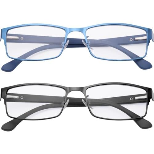 Mens Business Reading Glasses Titanium alloy Frame Male Hyperopia Presbyopia Prescription Glasses +1.00~+4.0 Diopter