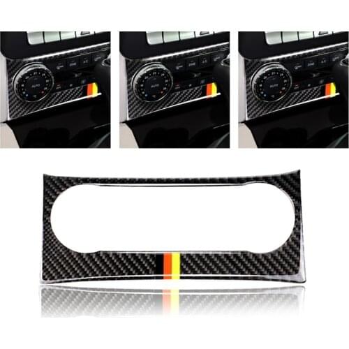 Car center console air conditioning button panel cover interior Accessories Auto for Mercedes Benz C class W204 2011 2012 2013