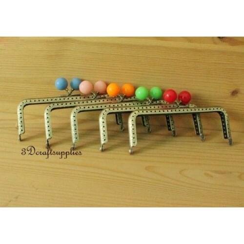 Bag purse frame clasp metal frames sewing 5 colors 12.8 cm x 5 cm anti brass Y53