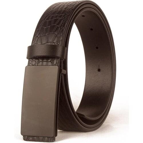 SLiGOLEEE Men Belts Cow Leather Designer Belt Men High Quality Ceinture Homme Cinto Masculino Crocodile Cinturones Hombre