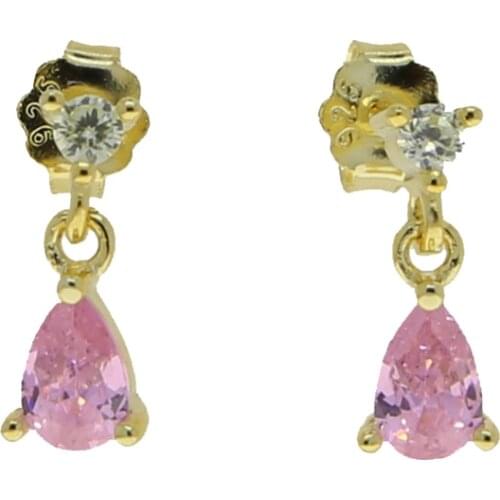 Real 925 Sterling Silver Water Drop Earrings Shining CZ Dangle Earrings For Women Luxury engagement wedding Jewelry Best Gift