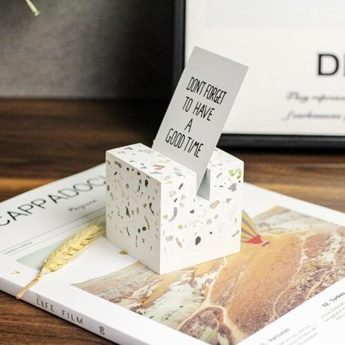 Silicone holder mold,Terrazzo design Concrete Business Card Holder Molds ,Office supplies tools