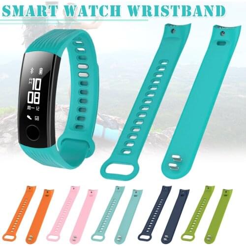Fashion Casual Replacement Sports Silicone Bracelet Soft Strap Wrist Band For Huawei Honor 3 Smart Watch Band LXH