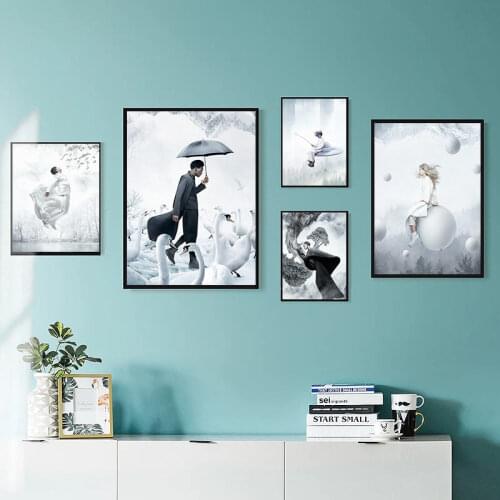 Modern Abstract Beauty Picture Home Decor Nordic Canvas Painting Wall Art Figure Prints Minimalist Decor Posters for Bedroom