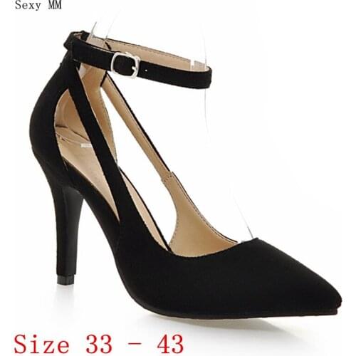 High Heels Women Pumps High Heel Shoes Stiletto Woman Wedding Shoes Small Plus Size 33 - 40 41 42 43