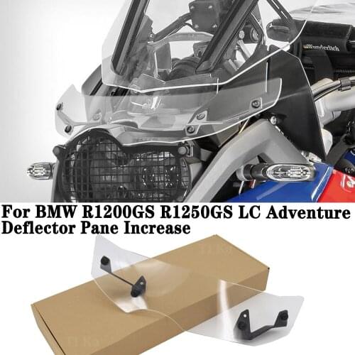 Pane Increase For BMW R1200GS R 1200 GS LC Adv R1250GS R1250 Adventure 2013-2017 Motorcycle Windshield Extension Deflector