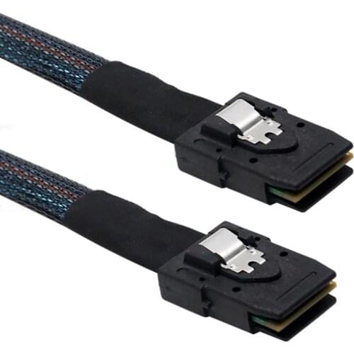 Internal Mini SAS SFF-8087 to SFF-8087 Mini SAS 36pin to 36pin Server Hard Disk Raid Data Cable 70cm 100cm for PC
