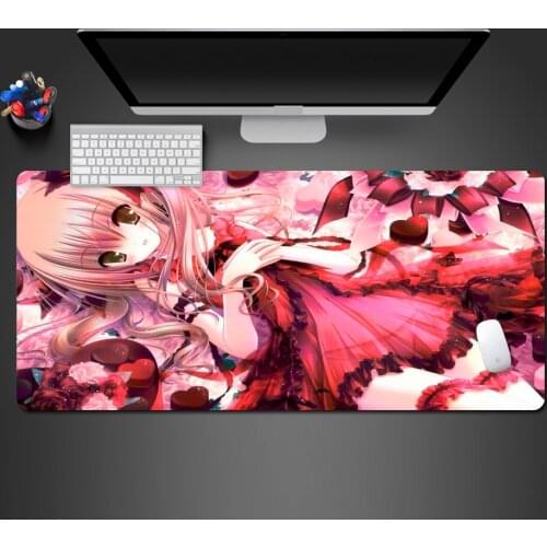 Japanese Anime Girl Mouse Pad Printing High Quality Rubber Mousepad Game Computer Keyboard Mouse Accessories Game Mouse Mats