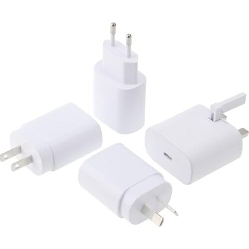 EU US UK AU USB C Charger PD 25W 18W Fast Charging Type-C Adapter for Samsung Galaxy S21 Note 10 iPad Tablet Smart Phone