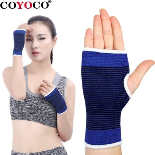 1 Pcs Wristband Palm Support Knit Warming Blue Wrist Protector COYOCO Brand Professional Sports Arthritis Gloves Brace