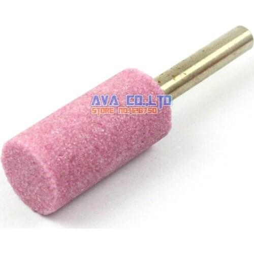 10 Pieces 16x32mm Mounted Point Pink Aluminum Oxide Abrasive Grinding Stone Bit 6mm Shank