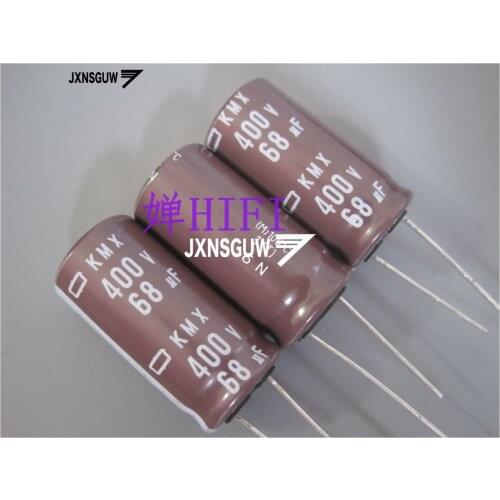 10PCS NIPPON KMX 400V68UF 16X30MM NCC Aluminum electrolytic capacitor 68UF/400V CHEMI-CON 105 degrees 68uF 400V