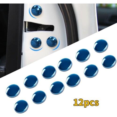 12pcs Universal Metal Car Interior Door Lock Screw Protector Cover for Honda Mugen Toyota Mazda Nissan ralliart
