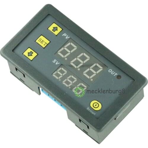 DC 12 V 20A mini dual led display digital time delay timer relay relay module delay timer cycle dual led display