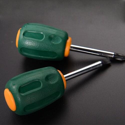 2pcs/set 6*50mm Phillips and Slotted Mini Screwdriver Set CR-V Magnetic Screw Driver Multi-function Screw-driving Tools