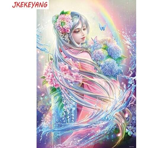 5D DIY square round Diamond Painting Beautiful angel Cross Stitch Diamond Embroidery Pattern Rhinestone Home Decor J0362