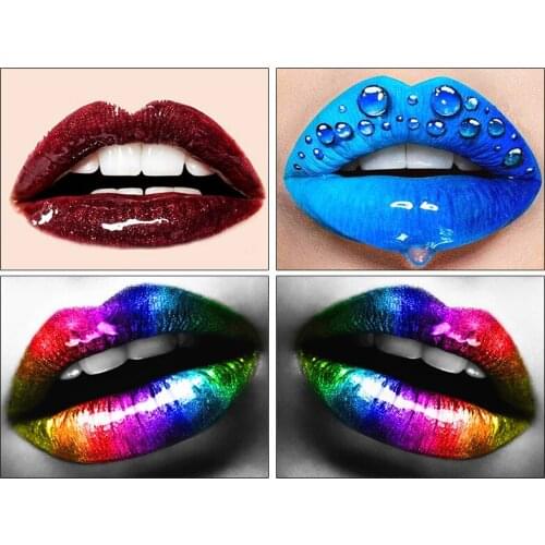 ARMYQZ 5d Diamond Painting Lips Cross Stitch Full Drill Square Rhinestones Embroidery Sale Home Decor Gift Diy Needlework