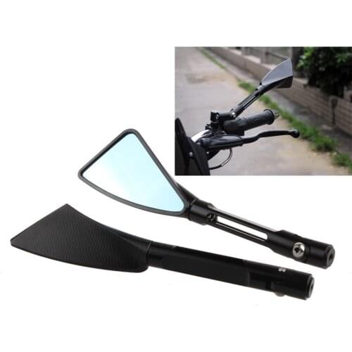 Arm Aluminum TOMOK CNC Motorcycle Rear Side Mirrors with LOGO Universal For Street Bike Sport Bike Scooter