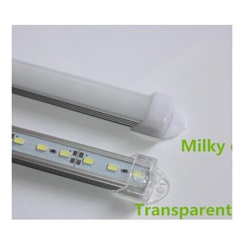 Free shipping LED Bar Lights DC12V 5730 5630 LED Rigid Strip 50cm LED Tube with U Aluminium Shell + PC Cover