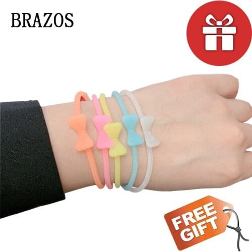 Free Gift Luminous Silicone Bracelet Hand Ring Special-shaped Cartoon Silicone Nightlight Bracelet Colored Baby Wrist Strap