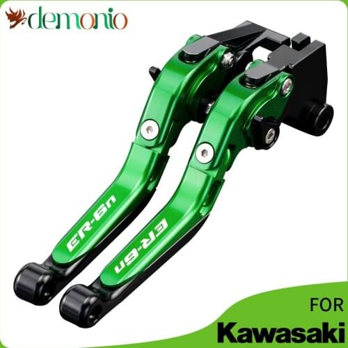 CNC Motorcycle Brakes Clutch Levers with logo For KAWASAKI ER6N 2009-2016 ER-6N ER 6N 2015 2014 2013 2012 2011 2010 kawasaki