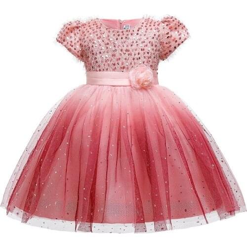 Kids Dresses For Girls Wedding Dress Children Evening Party Dress Flower Girls Elegant Christmas Princess Dress vestido infantil