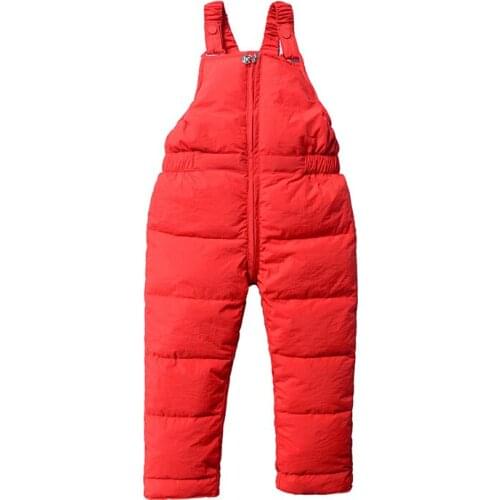 Children Jumpsuits Down Cotton Overalls New Autumn Winter Fashion Casual Solid Baby for Girls Kids Boys Overall Trousers Pants