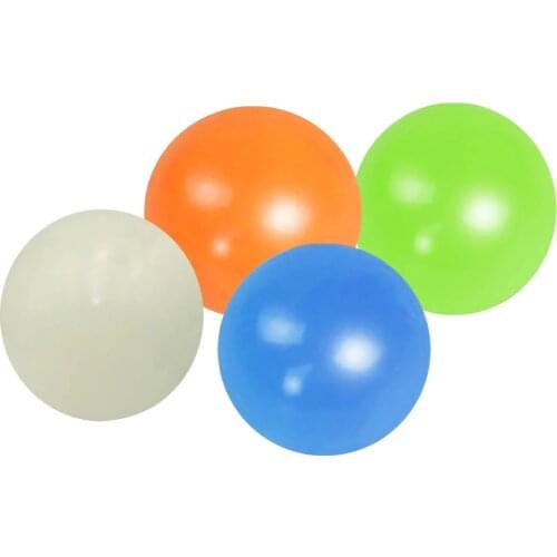 Fluore scent Squash Sticky Wall Ball Sticky Target Ceiling Ball DecompressionThrow New TypeChild Toy Eliminate Pressure Ball