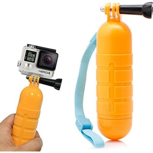 Go Pro Accessories Yellow Floating Grip Monopod Handle Tripod For Gopro Hero 7 6 5 for Xiaomi for Yi 4k for eken GP82
