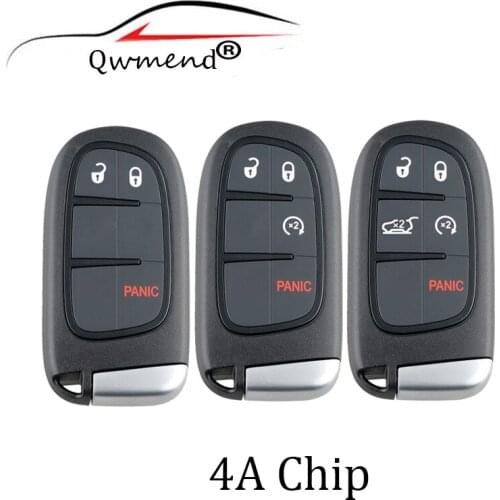GQ4-54T Smart Car Key for JEEP Cherokee 2014 2016 2017 2018 Car Remote Key PCF7953M HITAG AES 4A Chip 433Mhz for JEEP Key
