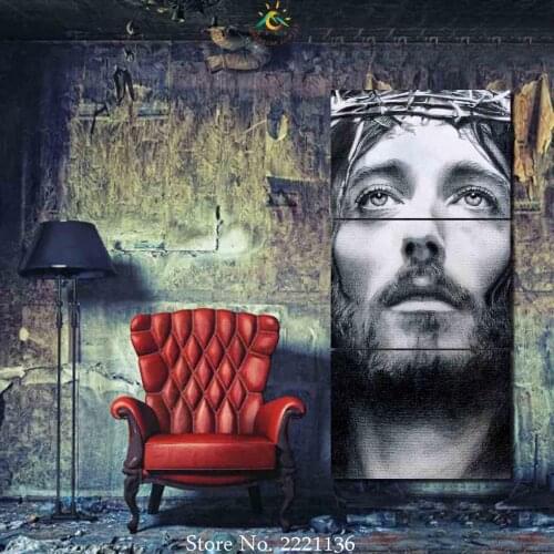 3 Pieces Jesus of Nazareth Pictures Modern Home Decor Canvas Pictures Print Canvas Wall Art HD Painting Modern Wall Pictures