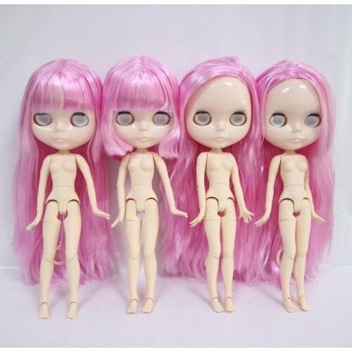 No eye chips,No make up,Joint body Blyth doll NO.PHJ25(PINK hair)