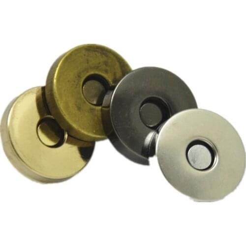 50pcs Metal Magnetic Snaps Fasteners Buckle Purse Clasp Closures Button For DIY 14mm/ 18mm 0.55/0.7''in
