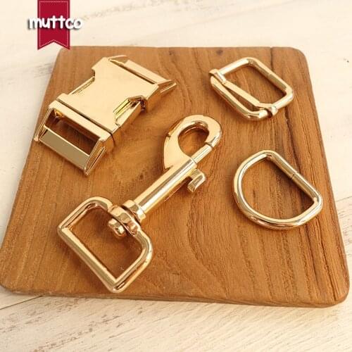Metal buckle+adjust buckle+D ring+metal dog clasp/set) Retailing environmental golden accessory 25mm metal DIY dog accessories