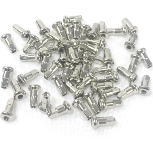 PILLAR 5R Internal Nipples alloy/brass round head hidden 10.5mm Bike spokes nipples 14G color silver